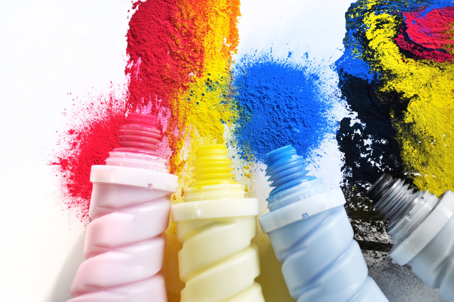 dry spilled toner for digital printing